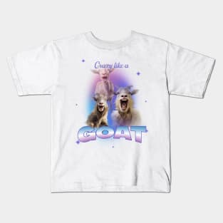 Funny Crazy Goats Kids T-Shirt